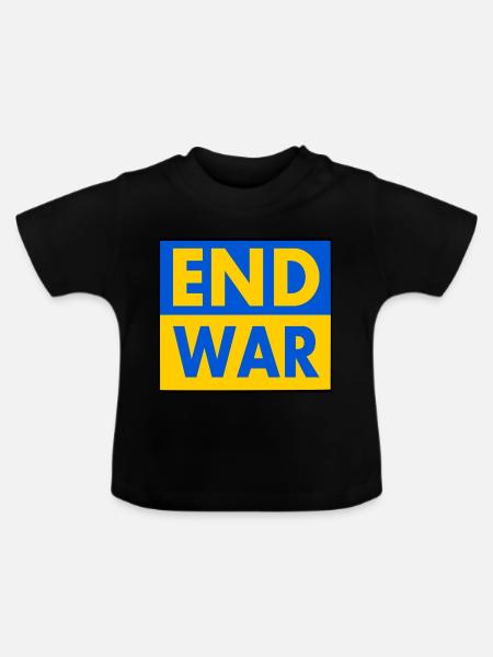 End war - Baby Bio-T-Shirt mit Rundhals - Schwarz