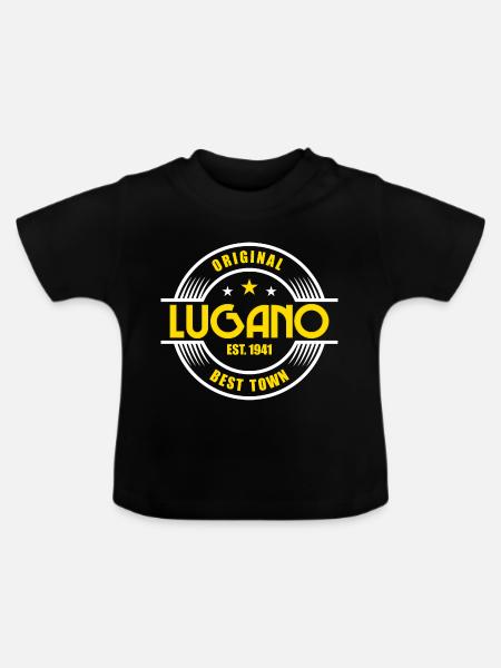 Lugano - Baby Bio-T-Shirt mit Rundhals - Schwarz