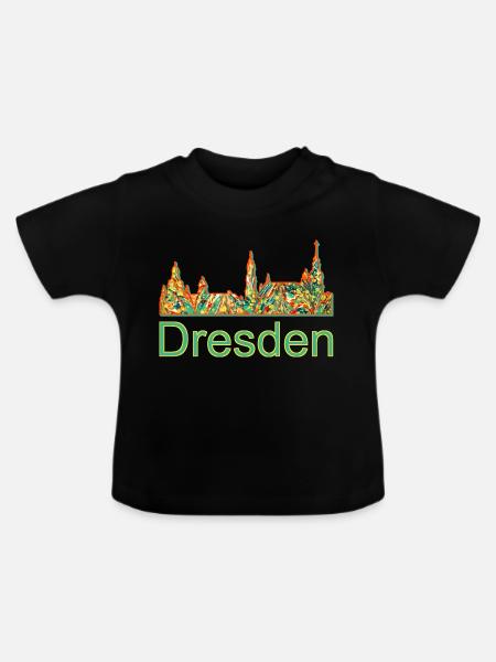 dresden e 20 - Baby Bio-T-Shirt mit Rundhals - Schwarz