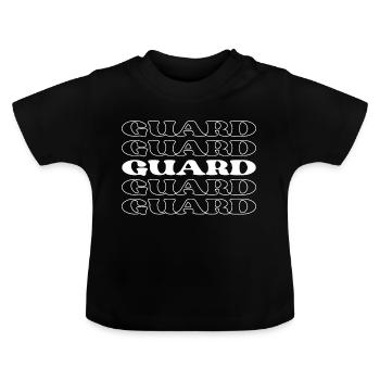 Security Guard Protector Sentinel Watchman - Baby Organic T-Shirt with Round Neck - black - Front