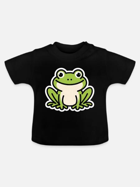 Kröte - Baby Bio-T-Shirt mit Rundhals - Schwarz