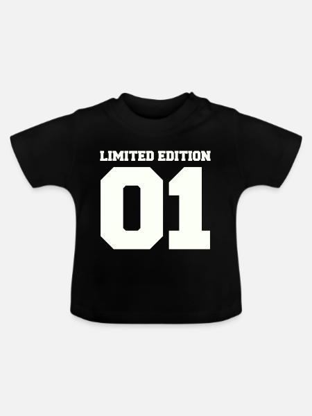 limited edition 01 - Baby Bio-T-Shirt mit Rundhals - Schwarz