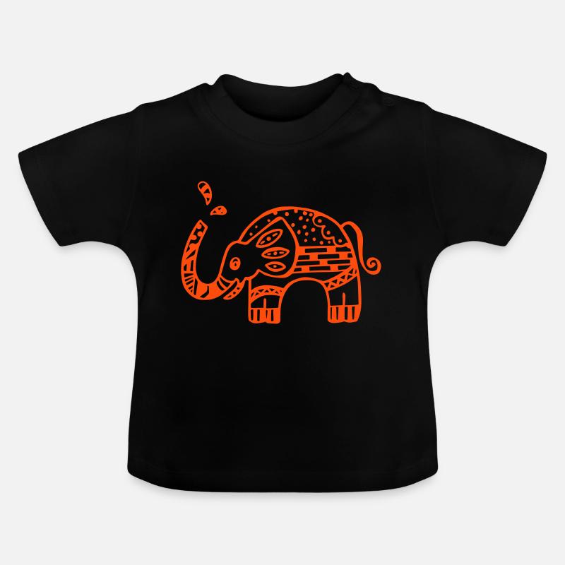 Mathis - Baby Bio-T-Shirt mit Rundhals - Schwarz