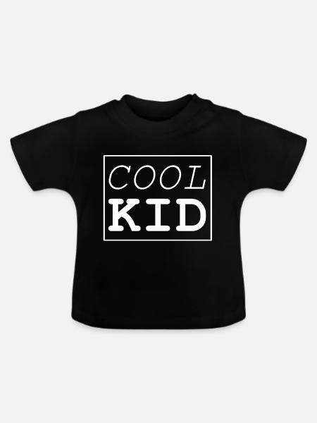 Cool Kid - Baby Bio-T-Shirt mit Rundhals - Schwarz