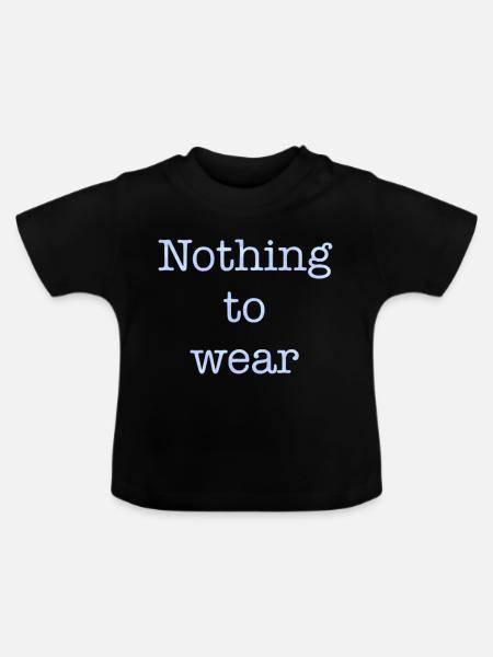 nothing to wear - Baby Bio-T-Shirt mit Rundhals - Schwarz