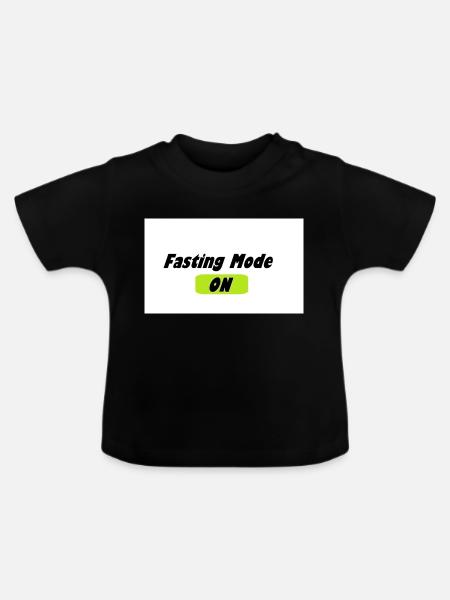 FASTEN - Baby Bio-T-Shirt mit Rundhals - Schwarz