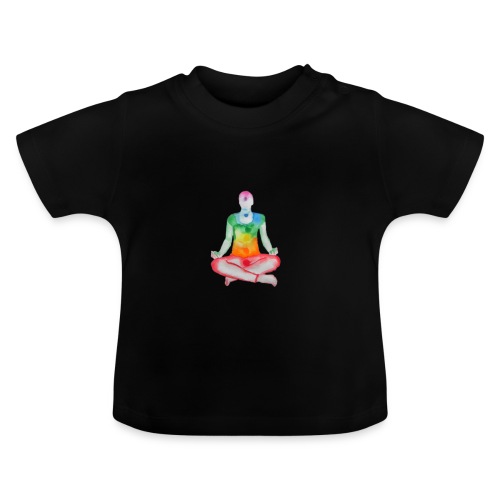 Meditation Chakras - Baby Bio-T-Shirt mit Rundhals