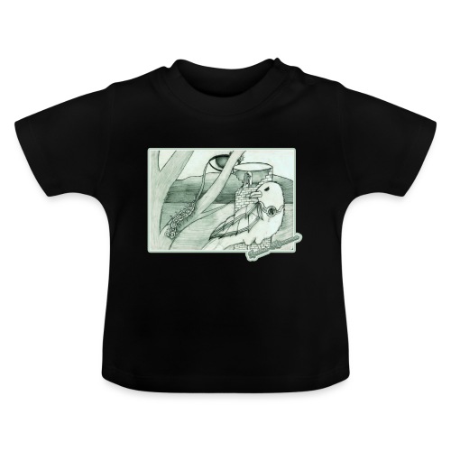 Vogel Adler Turm Tausendfüssler - Luna-Mixema - Baby Bio-T-Shirt mit Rundhals
