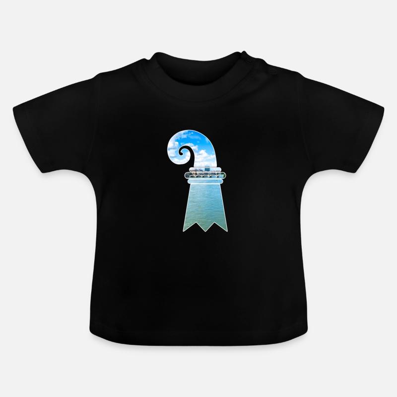 Baslerstab - T-shirt bio col rond Bébé - noir