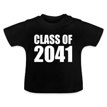 Class of 2041 - Baby Organic T-Shirt with Round Neck - black - Front