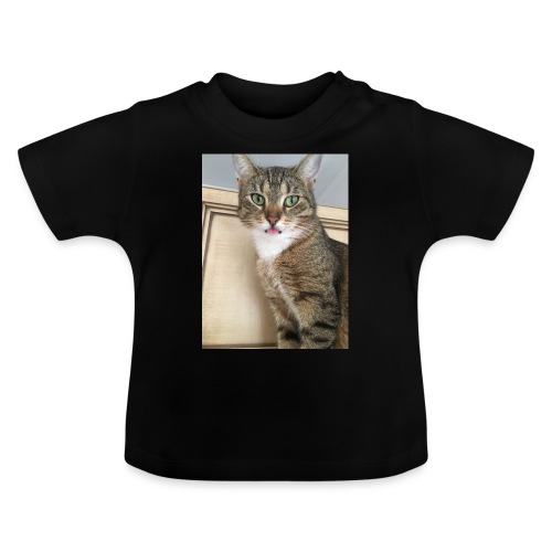 Kotek - Ekologiczna koszulka niemowlęca z okrągłym dekoltem