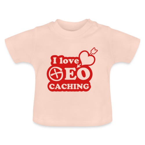 I love Geocaching - 1color - 2011 - Baby Bio-T-Shirt mit Rundhals