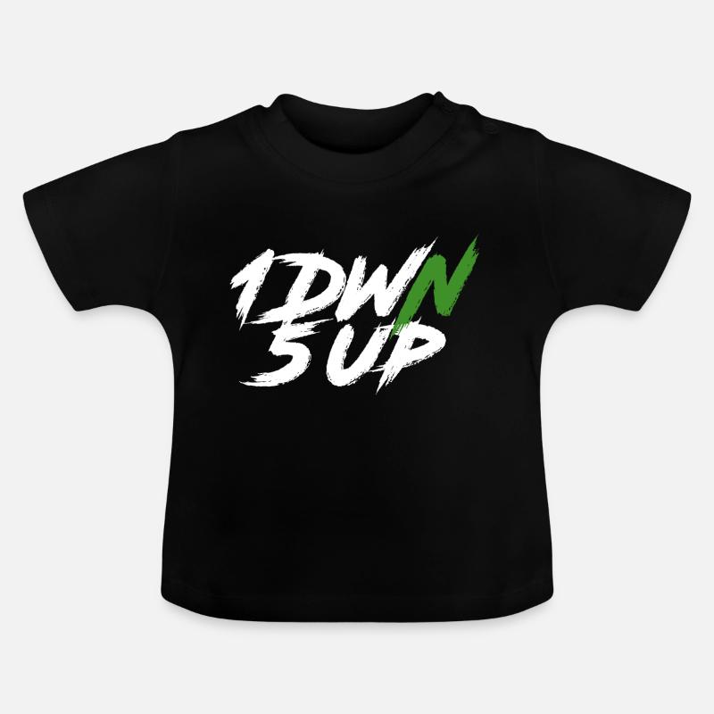 1DWN5UP blanc - T-shirt bio col rond Bébé - noir