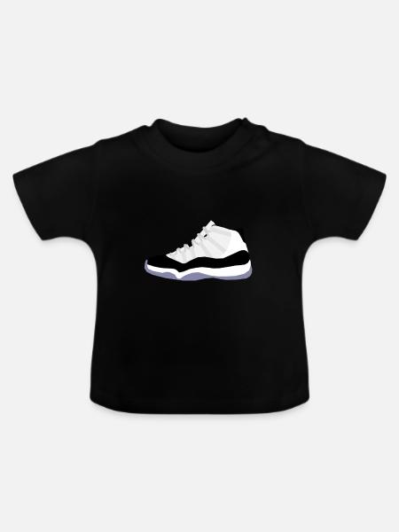 Sneaker - Baby Bio-T-Shirt mit Rundhals - Schwarz