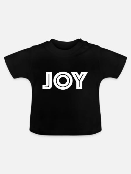 Joy - Baby Bio-T-Shirt mit Rundhals - Schwarz