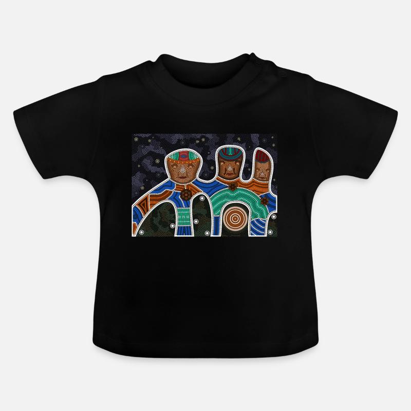 Relation amicale - T-shirt bio col rond Bébé - noir