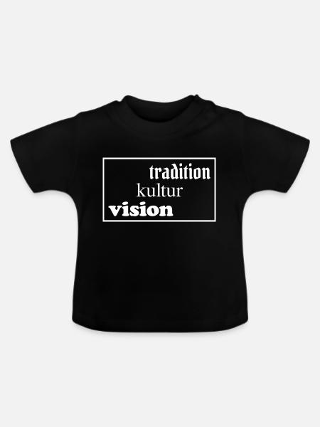 Tradition Kultur Vision - Baby Bio-T-Shirt mit Rundhals - Schwarz
