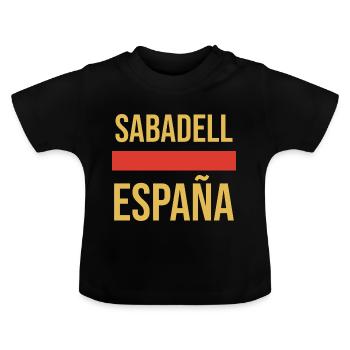 Sabadell Cooking Apron - Baby Organic T-Shirt with Round Neck - black - Front