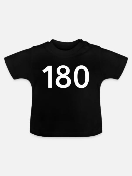 Darts 180 - Baby Bio-T-Shirt mit Rundhals - Schwarz