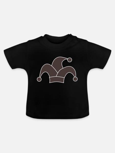 clown - Baby Bio-T-Shirt mit Rundhals - Schwarz