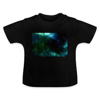 Galaxy - T-shirt bio col rond Bébé - noir - Devant