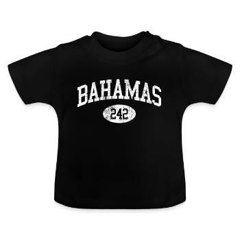 Bahamas - Baby Organic T-Shirt with Round Neck - black - Front