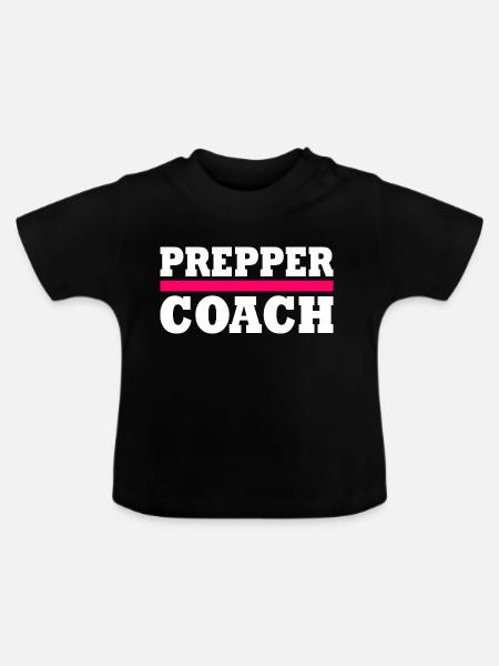 Prepper - Baby Bio-T-Shirt mit Rundhals - Schwarz