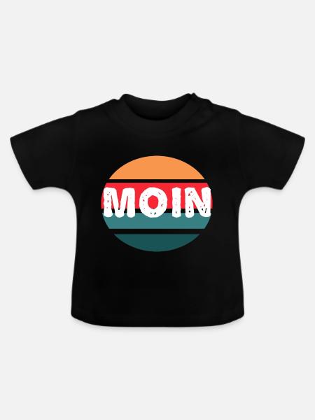 moin - Baby Bio-T-Shirt mit Rundhals - Schwarz