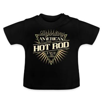 Hot Rod - Baby Organic T-Shirt with Round Neck - black - Front