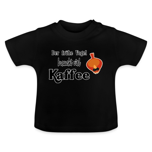 kaffeeVogel.png - Baby Bio-T-Shirt mit Rundhals