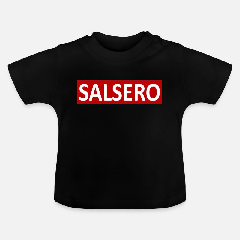 SALSERO - T-shirt bio col rond Bébé - noir