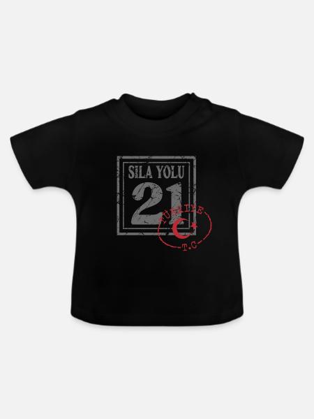 Diyarbakır - Baby Bio-T-Shirt mit Rundhals - Schwarz