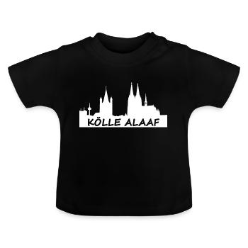 Kölle Alaaf - Karneval Fasching - Baby Bio-T-Shirt mit Rundhals - Schwarz - Vorne