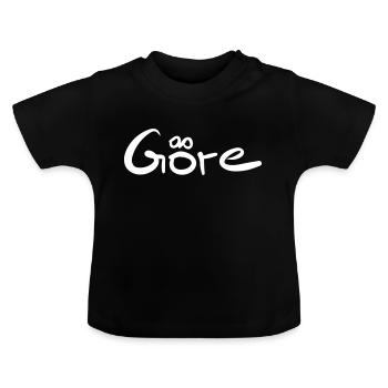 Göre - T-shirt bio col rond Bébé - noir - Devant