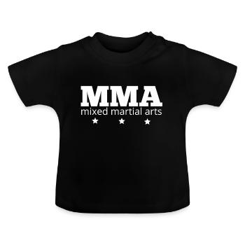 MMA - Baby Bio-T-Shirt mit Rundhals - Schwarz - Vorne