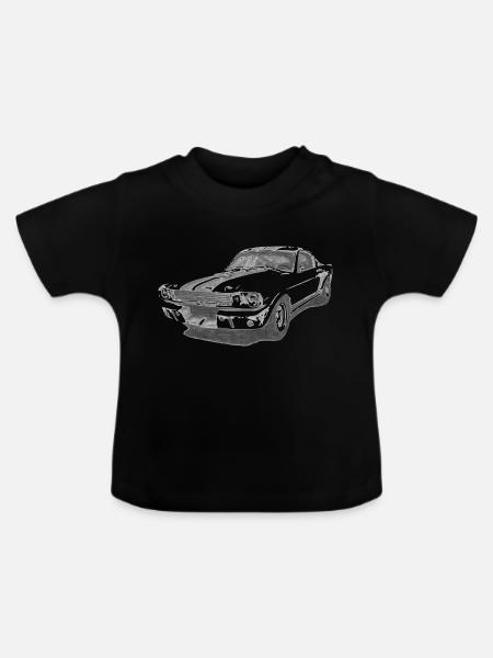Eleanore - Baby Bio-T-Shirt mit Rundhals - Schwarz