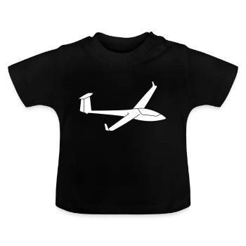 Hornet 206 Glider Glider Glider - Baby Organic T-Shirt with Round Neck - black - Front