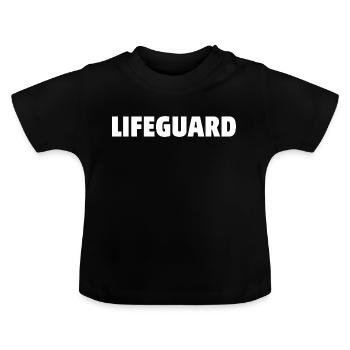 Lifeguard - Baby Organic T-Shirt with Round Neck - black - Front