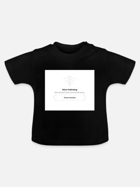 Keine Verbindung - Baby Bio-T-Shirt mit Rundhals - Schwarz