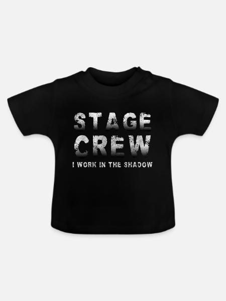 Schauspielerin Episch Techniker - Baby Bio-T-Shirt mit Rundhals - Schwarz