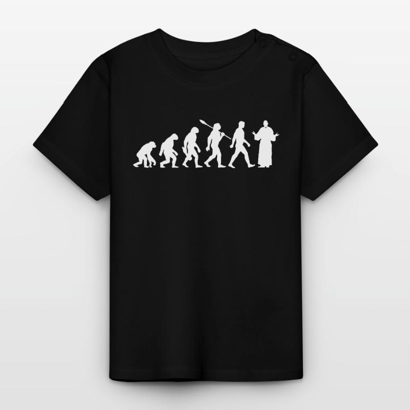 Evolution - Pasteurs - Église - Religion T-shirt bio col rond Bébé