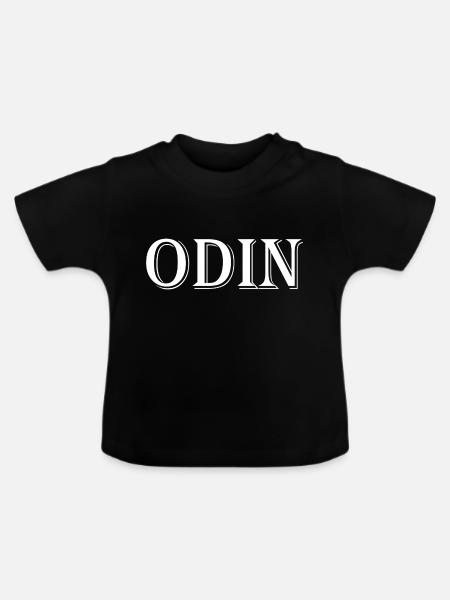 Odin - Baby Bio-T-Shirt mit Rundhals - Schwarz