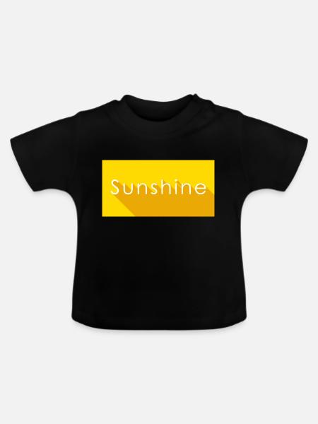 sunshine - Baby Bio-T-Shirt mit Rundhals - Schwarz