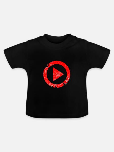 Play - Baby Bio-T-Shirt mit Rundhals - Schwarz
