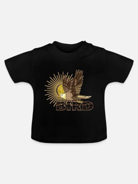 Greifvogel - Baby Bio-T-Shirt mit Rundhals - Schwarz