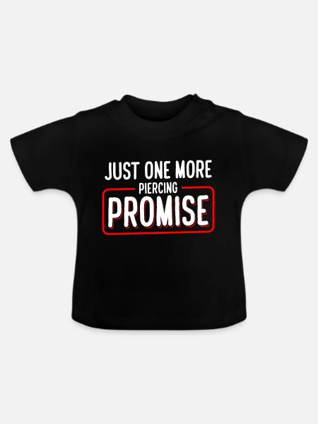 Piercing Schmuck Studio - Baby Bio-T-Shirt mit Rundhals - Schwarz