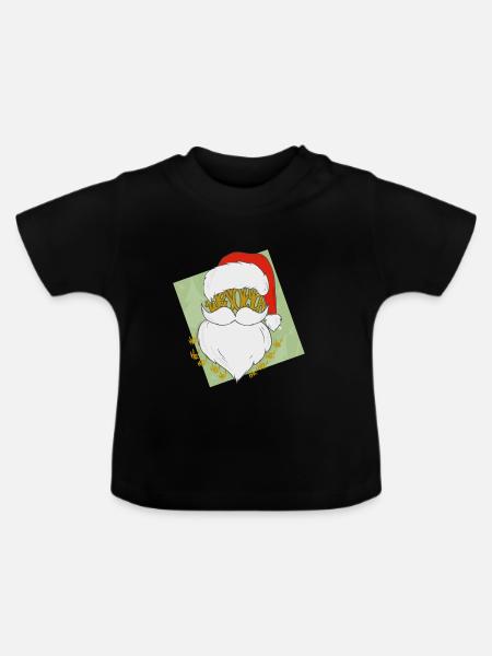 Nicholas HohoHO! - Baby Bio-T-Shirt mit Rundhals - Schwarz