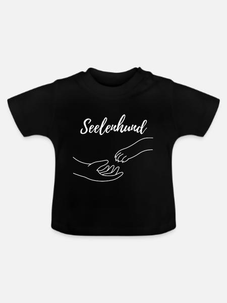 Seelenhund - Baby Bio-T-Shirt mit Rundhals - Schwarz