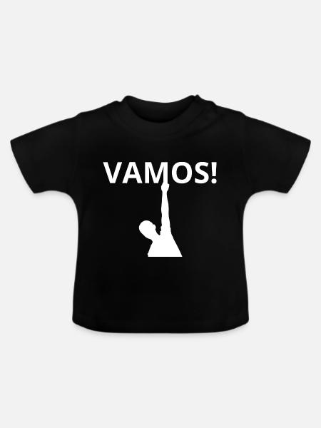Vamos - Baby Bio-T-Shirt mit Rundhals - Schwarz