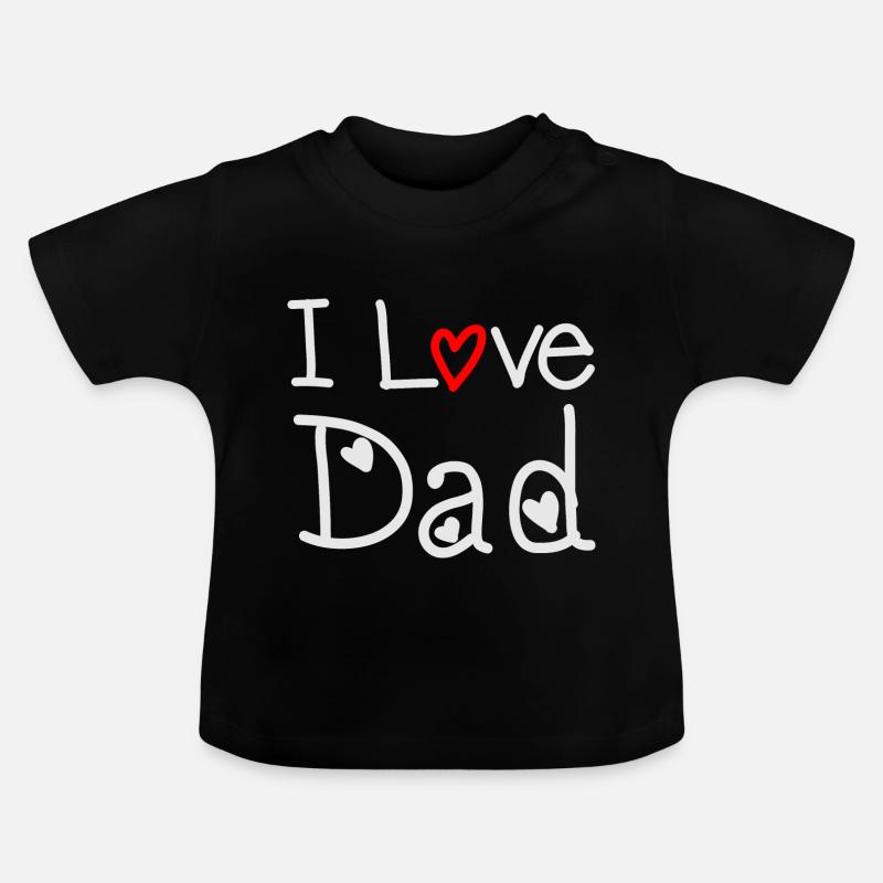 Dad - T-shirt bio col rond Bébé - noir